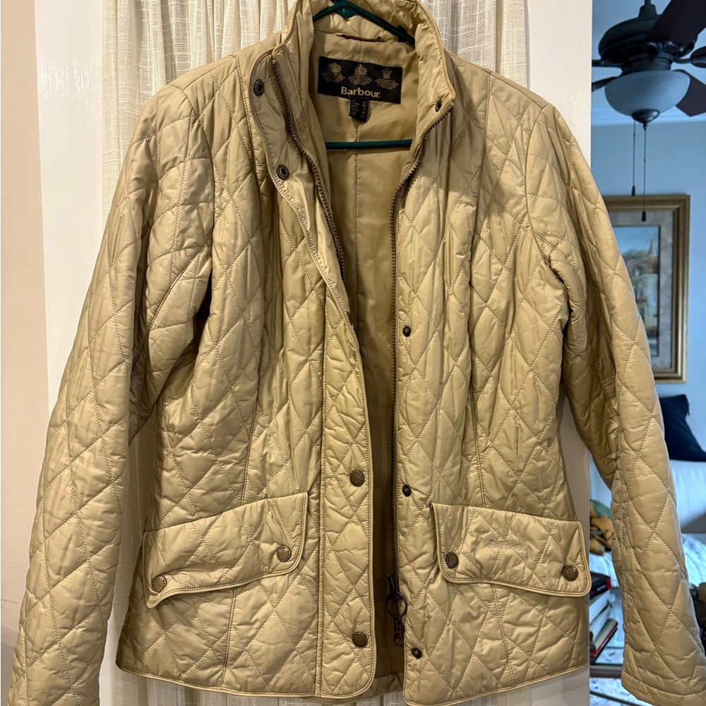 Barbour Women's Beige Quilted Utility Jacket